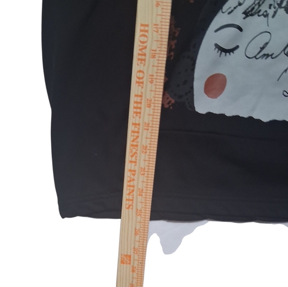 EUC HSJP Brand Sz. 1X Black 1/2-3/4 Length Sleeves Hoodie - Picture 8 of 10